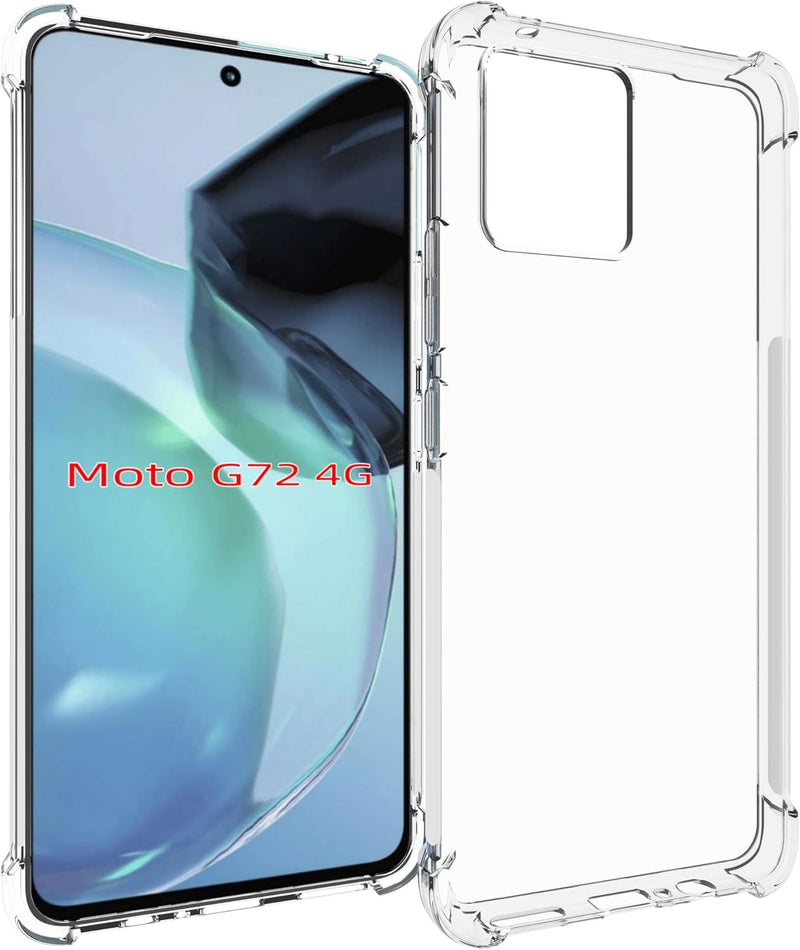 Cargue la imagen en el visor de la galería, Motorola Moto G72 - AirPillow Cushion Transparent Soft Clear TPU Four Corners Protective Case - Polar Tech Australia
