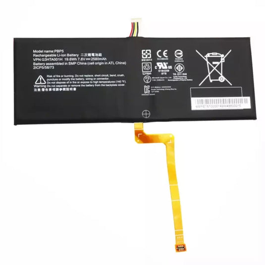 [PBP5] Microsoft Surface Book 1 Series - Tablet Replacement Battery (Under Screen)