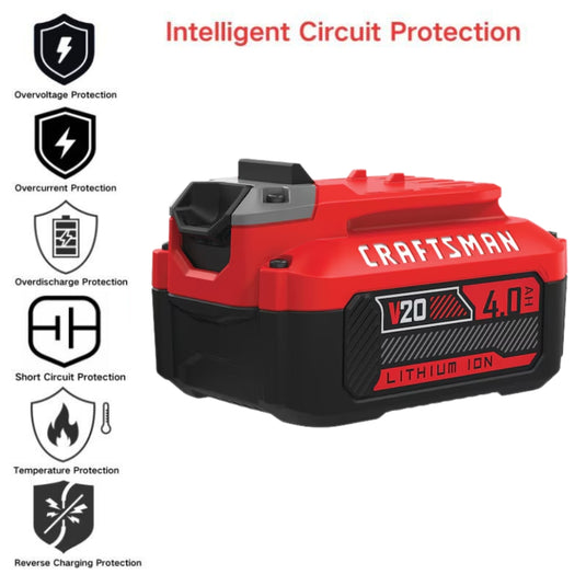 [CMCB204] Genuine Original Craftsman 20V 4.0A - Replacement Electrical Tool Li-ion Battery - Polar Tech Australia