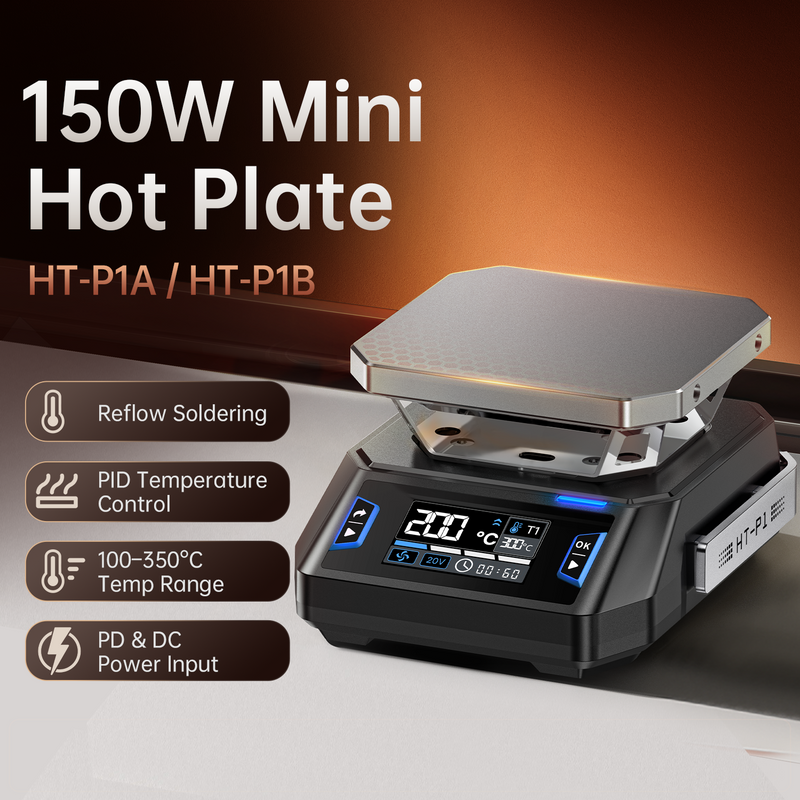 Chargez l'image dans la visionneuse de la galerie, [HT-P1A/B] FNIRSI HT-P1A/B Hot Plate 150W PD Reflow Soldering Station
