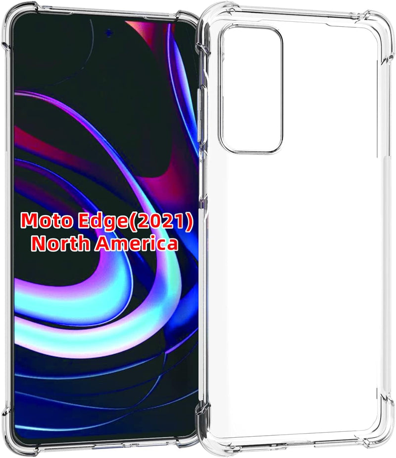 Cargue la imagen en el visor de la galería, Motorola Moto Edge 2021 - AirPillow Cushion Transparent Soft Clear TPU Four Corners Protective Case - Polar Tech Australia
