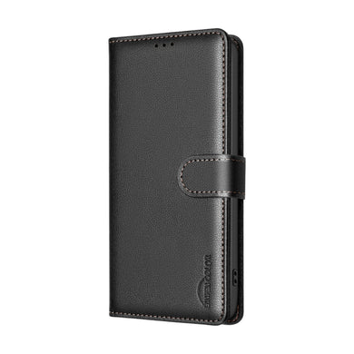 Motorola Moto G05 - Litchi Texture RFID Anti-theft Leather Phone Case