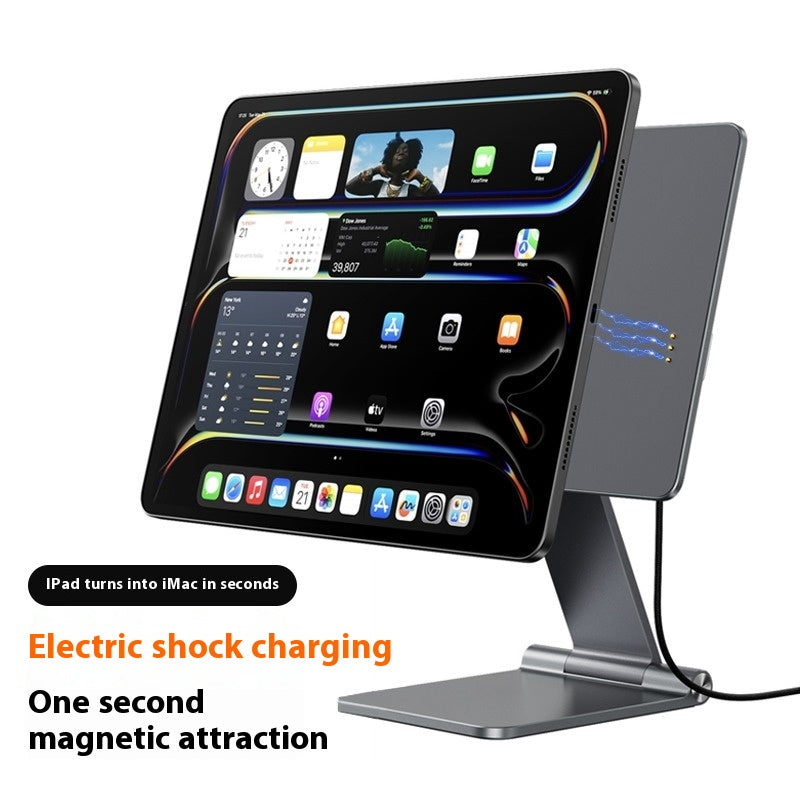 Load image into Gallery viewer, Magnetic wireless charging iPad stand with 18W contacts for charging magnetic tablets - Polar Tech Australia
