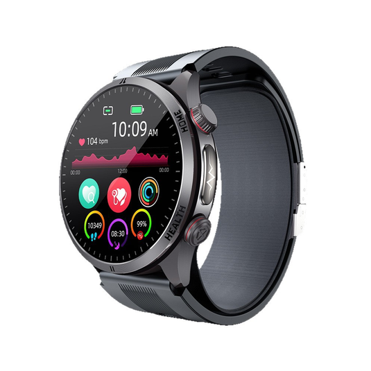 [Brand New] S26 Air Pump Blood Pressure Testing ECG Health Smart Watch, 1.39 inch Round Screen