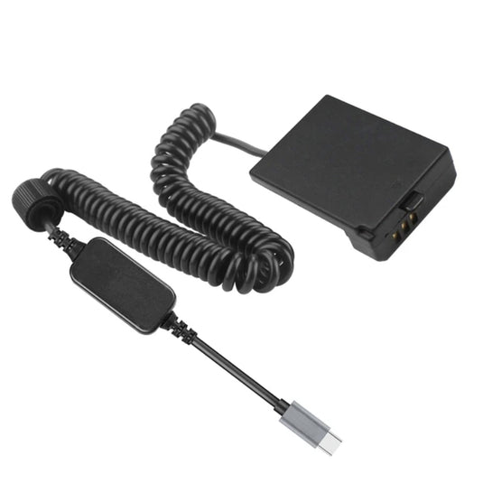 [LP-E10][Type-C] Canon EOS T6 T5 T3 - Cameras Spring Cable Dummy Battery - Polar Tech Australia