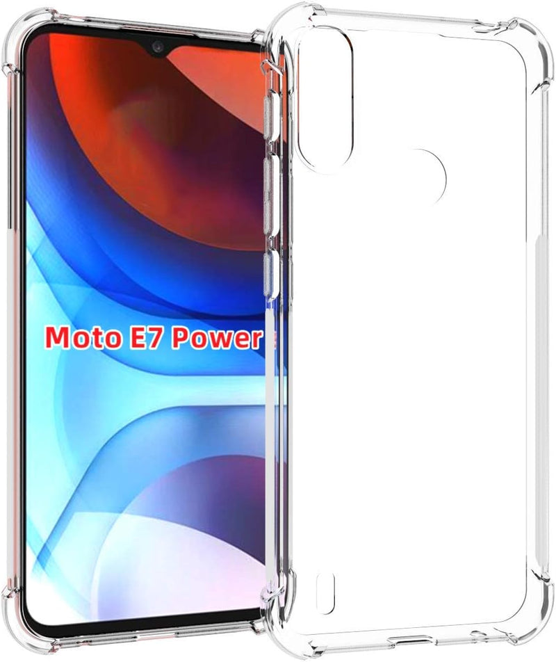 Chargez l&#39;image dans la visionneuse de la galerie, Motorola Moto E7 i Power / E7 Power - AirPillow Cushion Transparent Soft Clear TPU Four Corners Protective Case - Polar Tech Australia
