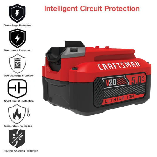 [CMCB205] Genuine Original Craftsman 20V 5.0A - Replacement Electrical Tool Li-ion Battery - Polar Tech Australia