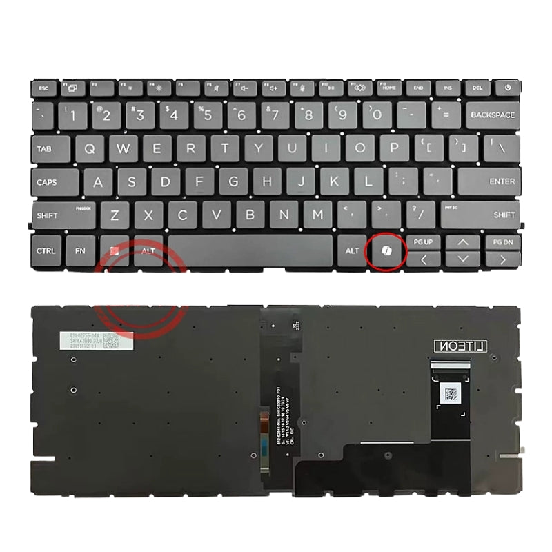 Chargez l&#39;image dans la visionneuse de la galerie, HP ProBook 440 445 G11 Series - Laptop Keyboard With Backlit US Layout
