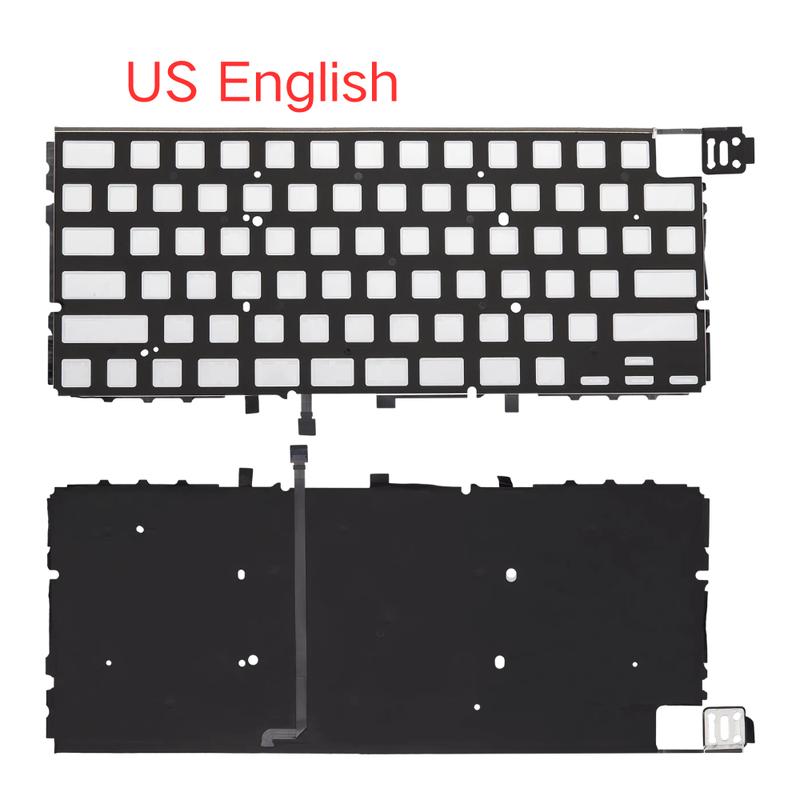 Load image into Gallery viewer, MacBook Pro 14" A2442 A2779 / MacBook Pro 16" A2485 A2780 / A3185 A3186 A3401 A3403 - Keyboard Backlight Sheet US UK English Layout
