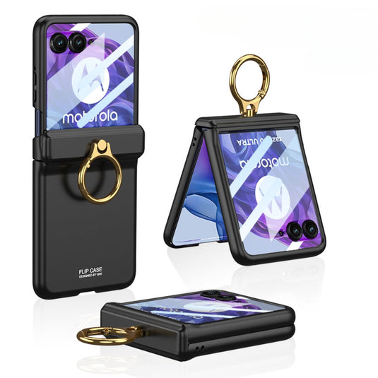 [With Ring Stand] Motorola Razr 50/Ultra - Magnetic Hinge Shockproof Phone Case - Polar Tech Australia
