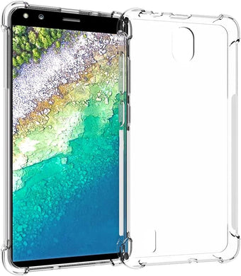 Nokia C01 Plus - AirPillow Cushion Transparent Soft Clear TPU Four Corners Protective Case - Polar Tech Australia