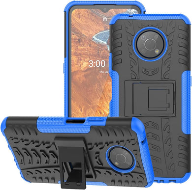 Nokia G300 - Shield With Kickstand Hard PC Back Cover Soft TPU Dual Layer Protection Case - Polar Tech Australia