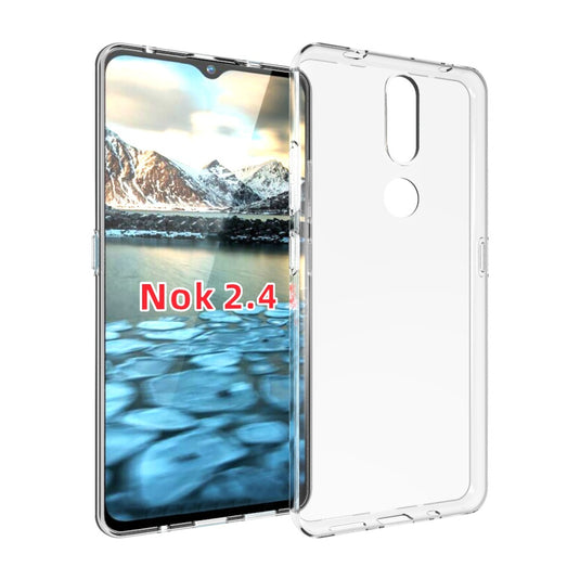 Nokia 2.4 - AirPillow Cushion Transparent Soft Clear TPU Four Corners Protective Case - Polar Tech Australia