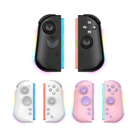 Nintendo Switch 2 Left + Right Magnetic Controllers 9-Axis RGB Motion-Sensing Hall-Effect Joystick With Bluetooth 5.4 Wake-Up and Burst Fire Functionality