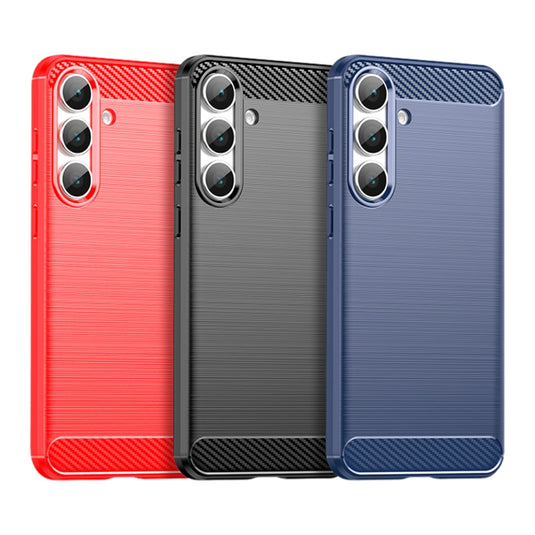 Samsung Galaxy S25 FE (SM-S731) - Carbon Fiber Brushed Texture TPU Phone Case