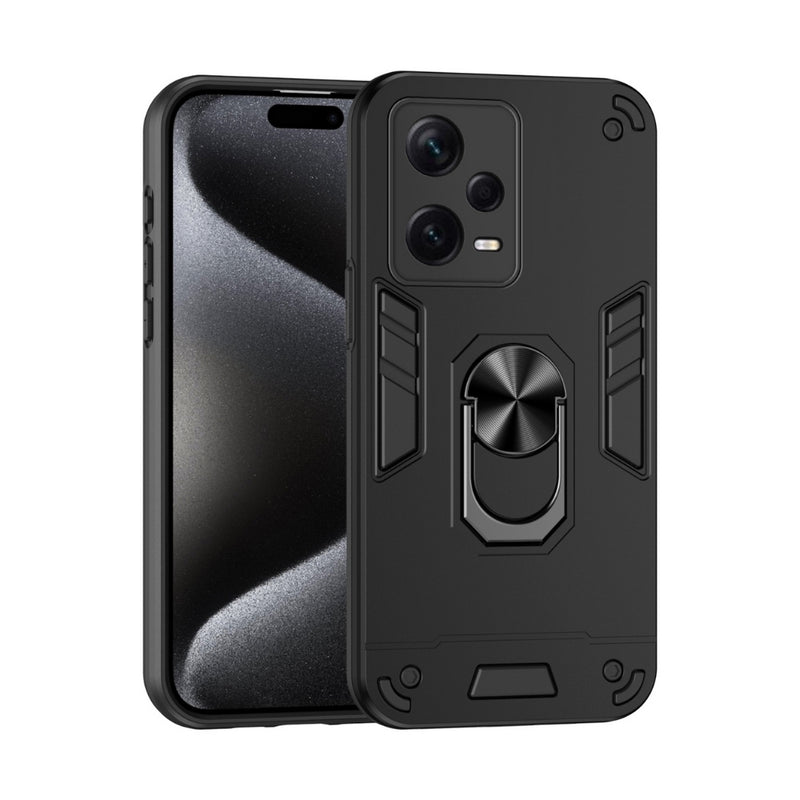 Chargez l&#39;image dans la visionneuse de la galerie, Xiaomi Redmi Note 12 5G - Shockproof Metal Ring Holder Phone Case

