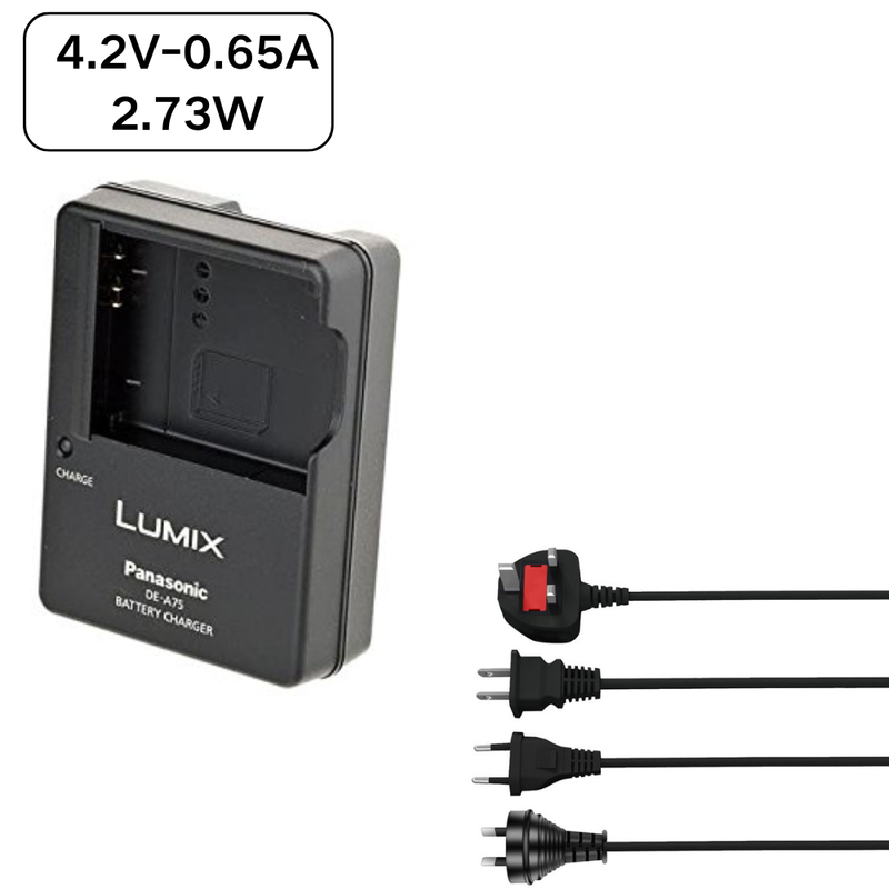 Cargue la imagen en el visor de la galería, [DE-A75][4.2V-0.65A] Panasonic DMW-BCH7 LUMIX DMC-FP3S LUMIX DMC-FT10 Series - Camera Charger Power Supply Adapter - Polar Tech Australia
