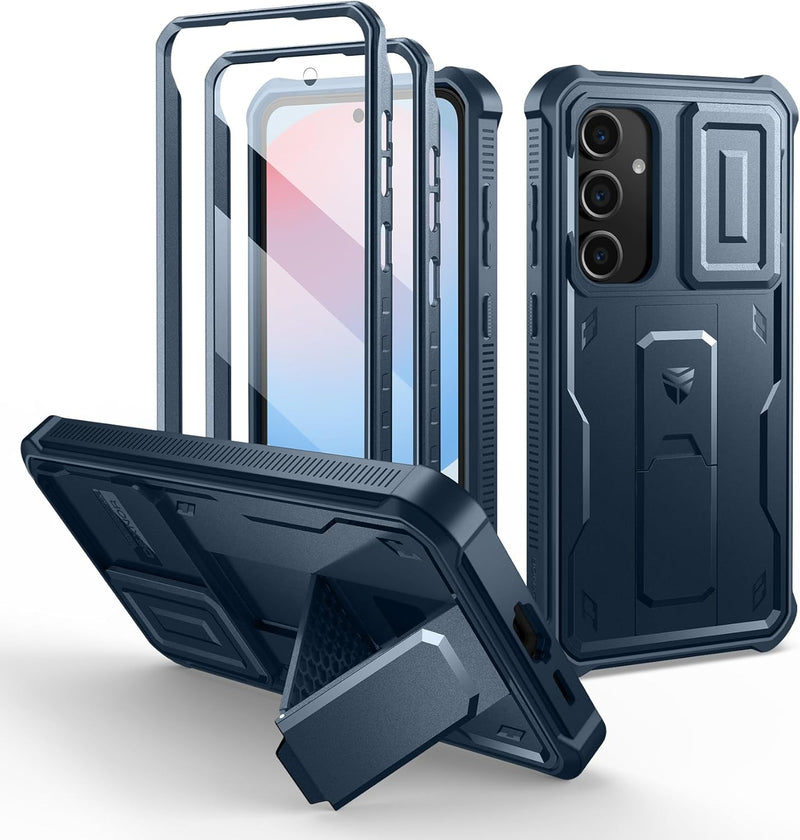 Load image into Gallery viewer, [Camera Cover &amp; Screen Protector &amp; Kickstand] Samsung Galaxy S24/PE/Plus/Ultra - Shockproof Rugged Case Full-Body Bumper Protective Heavy Duty Case - Polar Tech Australia
