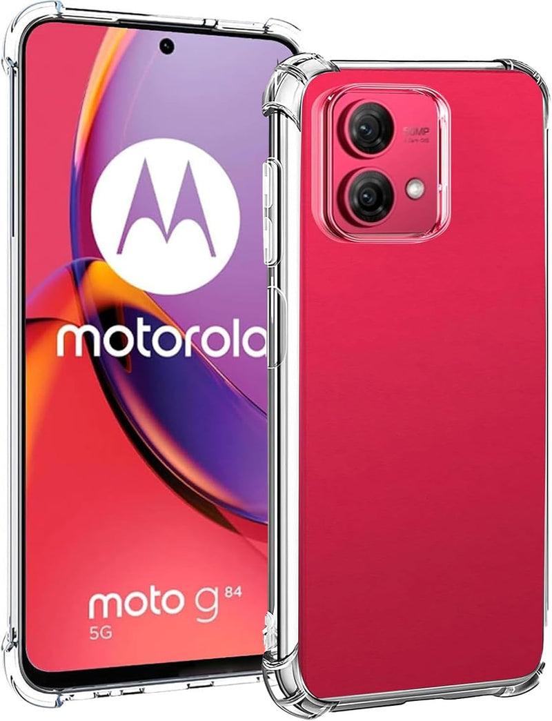 Chargez l&#39;image dans la visionneuse de la galerie, Motorola Moto G84 5G - AirPillow Cushion Transparent Soft Clear TPU Four Corners Protective Case - Polar Tech Australia

