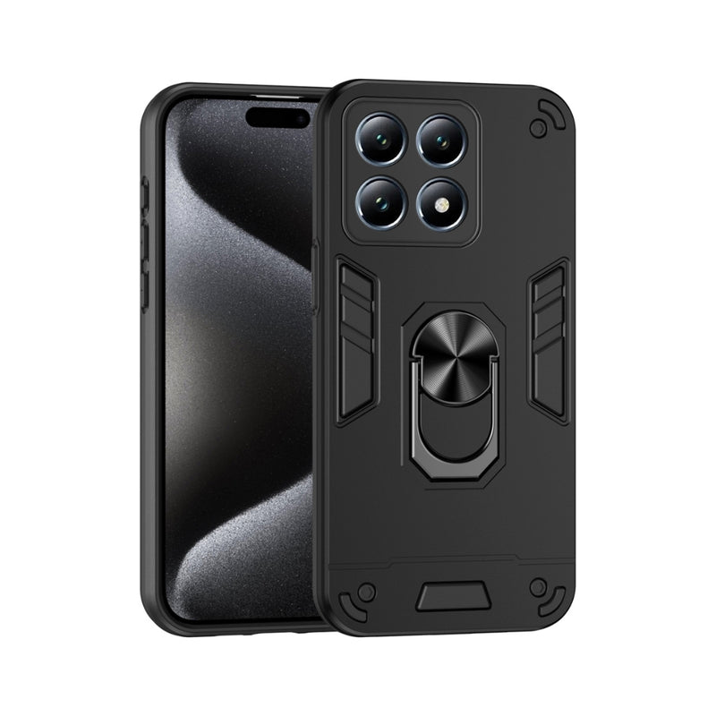 Chargez l&#39;image dans la visionneuse de la galerie, Xiaomi Poco X6 Pro - Shockproof Metal Ring Holder Phone Case - Polar Tech Australia
