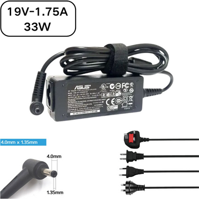 [19V-1.75A/33W][4.0x1.35] ASUS VivoBook Laptop AC Power Supply Adapter Charger