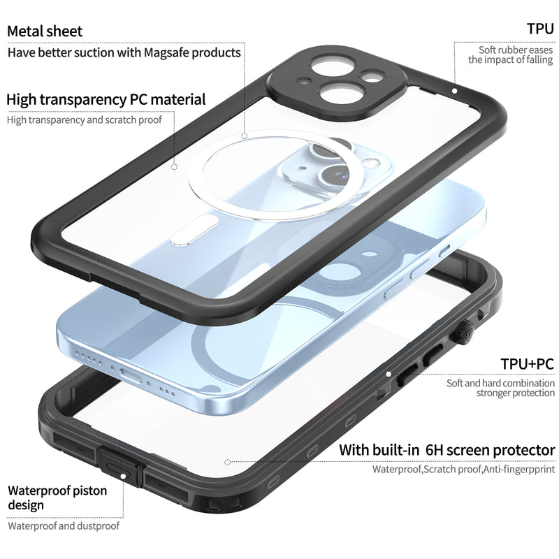 Load image into Gallery viewer, [Magsafe Compatible] Apple iPhone 15/15 Plus/15 Pro/15 Pro Max Redpepper Full Covered Waterproof Heavy Duty Tough Armor Case - Polar Tech Australia
