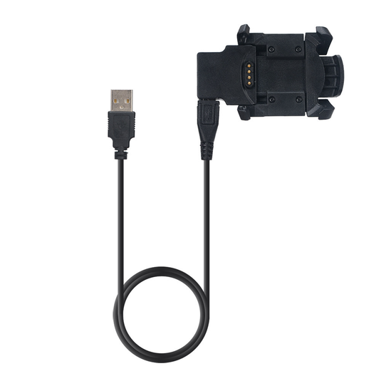 Garmin Descent Mk1 / Fenix 3 & 3 HR / Quatix 3 Series - Detachable 2-in-1 Charging Dock With Data Sync Function Charger Cable