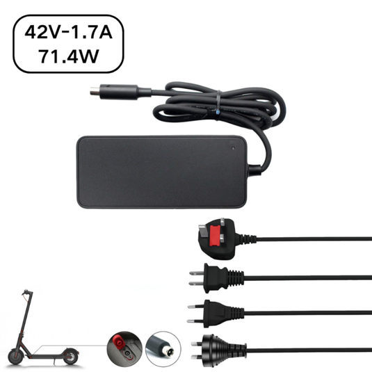 [71.4W/42V-1.7A] Original Genuine Mi XIAOMI 1S / LITE / PRO / PRO 2 / 4 Pro Series - Electric Scooter Charger - Polar Tech Australia