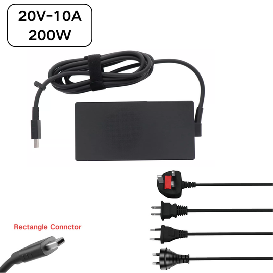 [20V-10A 12A/200W 240W][Rectangle Connctor] ASUS ROG Zephyrus G14 (2026) GA403 GA403GM Series - Laptop AC Power Supply Adapter Charger