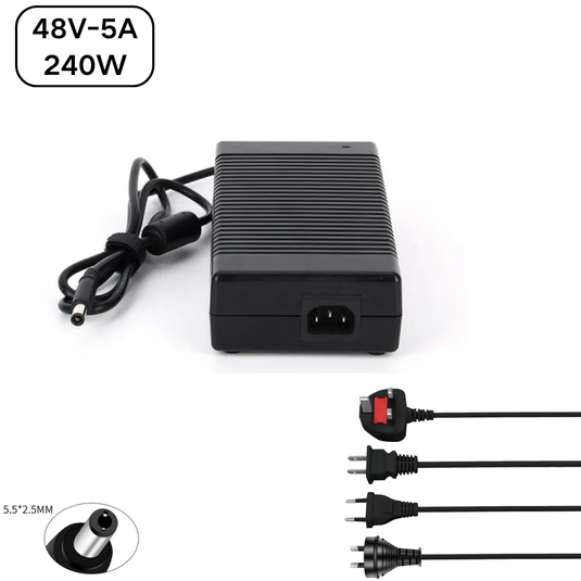 [48V-5A][5.5x2.5] Universal Computer/Monitor/CCTV POE Switch - Power Supply Adapter Wall Charger