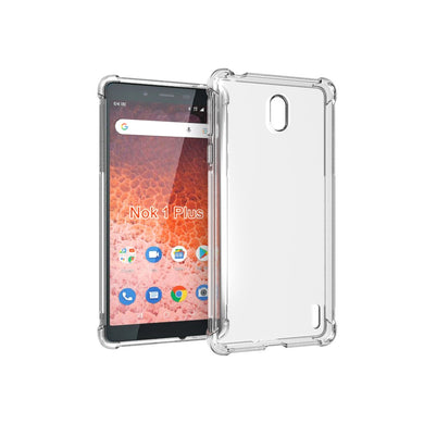Nokia 1 Plus - AirPillow Cushion Transparent Soft Clear TPU Four Corners Protective Case - Polar Tech Australia