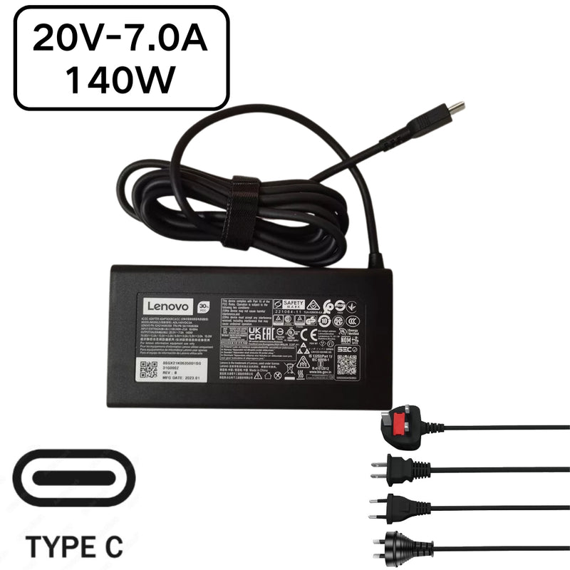 Load image into Gallery viewer, [20V-7.0A/140W][Type C] Lenovo IdeaPad Pro 5 Lenovo Slim Pro 7 Laptop AC Power Supply Adapter Charger - Polar Tech Australia
