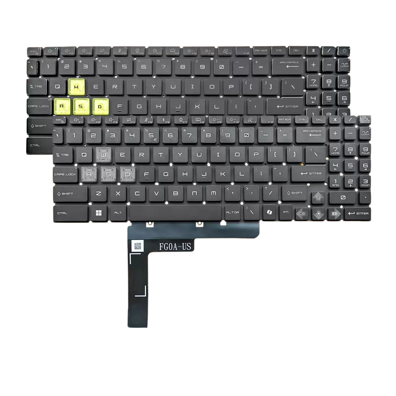 Chargez l'image dans la visionneuse de la galerie, MSI Crosshair A16 A17 A18 HX D8W D8WFKG A8WGKG Series - Laptop Keyboard With Backlit US layout

