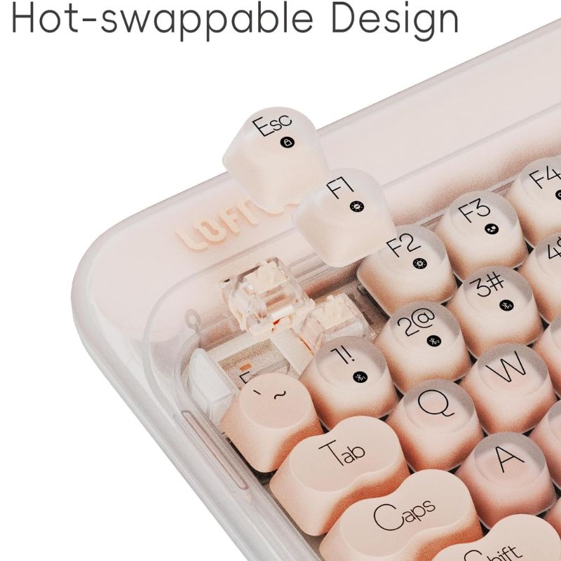 Chargez l'image dans la visionneuse de la galerie, LOFREE DOT Foundation Mechanical 75% Rechargeable Hot-swappable Keyboard Girl Gift - Polar Tech Australia
