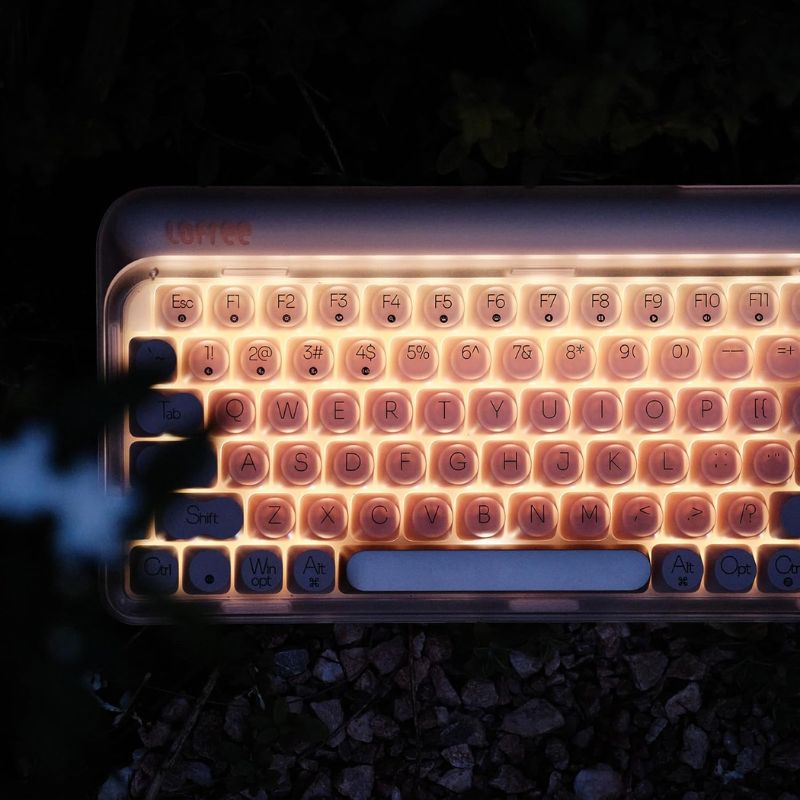 Chargez l'image dans la visionneuse de la galerie, LOFREE DOT Foundation Mechanical 75% Rechargeable Hot-swappable Keyboard Girl Gift - Polar Tech Australia
