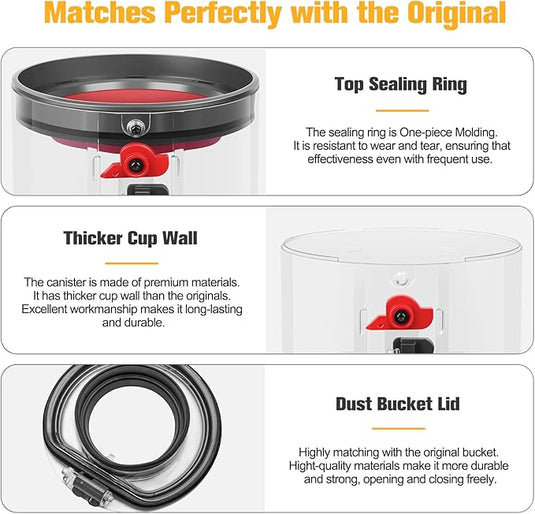 [OEM] Dyson V11 / V15 Vacuum Cleaner - Dust Bin Replacement Part - Polar Tech Australia
