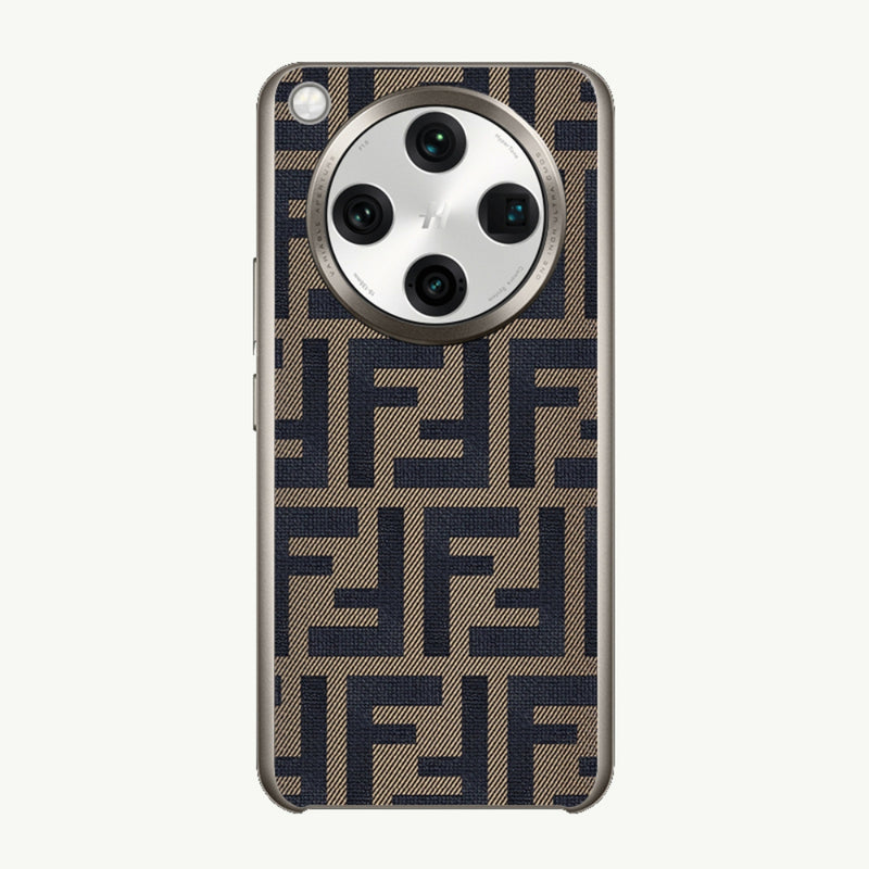 Cargue la imagen en el visor de la galería, OPPO Find X8 Ultra (PKJ110, PKU110) - Electroplated Trendy Brand Plain Leather Fashion Phone Case - Polar Tech Australia

