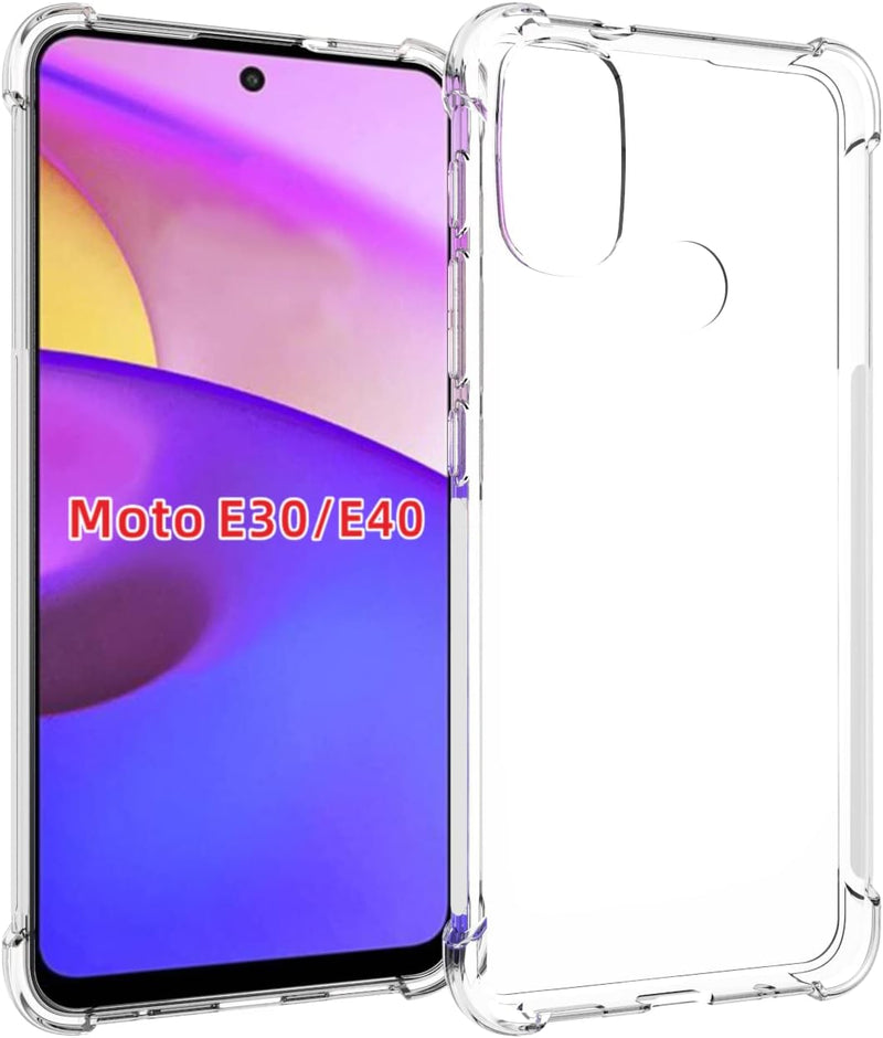 Load image into Gallery viewer, Motorola Moto E30/E40 - AirPillow Cushion Transparent Soft Clear TPU Four Corners Protective Case - Polar Tech Australia
