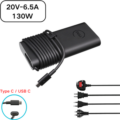 [20V-6.5A/130W][Type-C] Dell Latitude Precision Laptop AC Wall Travel Super Fast Charger Travel Adapter