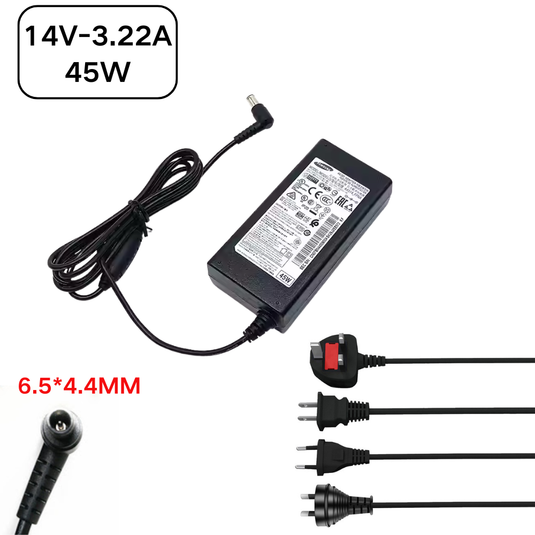 [14V-3.22A/45W][6.5*4.4] Samsung C27F390FHC C27F591FDC C27F591FDE Series - LCD Monitor AC Power Supply Adapter Charger - Polar Tech Australia