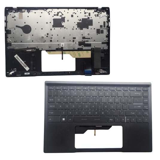 MSI Prestige 14 MS-14C1 MS-14C2 MS-14C4 Series - Laptop Palmrest Keyboard Frame Cover US Layout - Polar Tech Australia