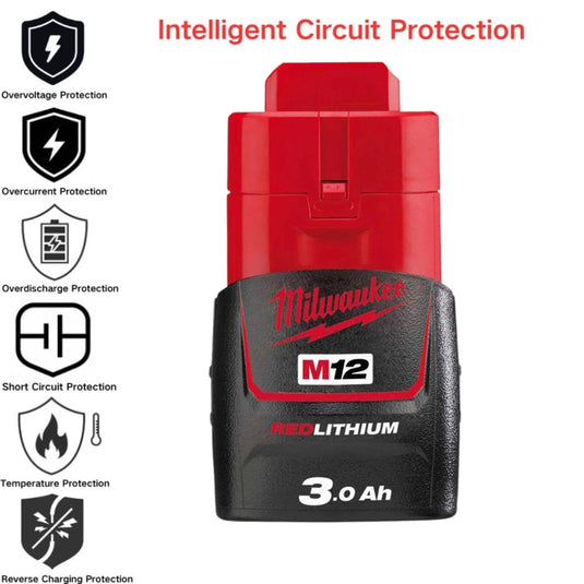 [M12B2]Genuine Original Milkwaukee 12V - Replacement Electrical Tool Li-ion Battery