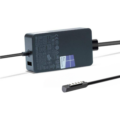 [44 W] Adaptateur secteur pour chargeur mural Microsoft Surface Pro 5/6 et ordinateur portable 1/2/GO 1/GO 2
