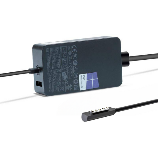 [44 W] Adaptateur secteur pour chargeur mural Microsoft Surface Pro 5/6 et ordinateur portable 1/2/GO 1/GO 2
