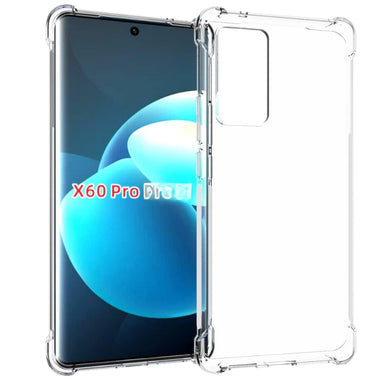 Vivo X60 Pro - AirPillow Cushion Transparent Soft Clear TPU Four Corners Protective Case - Polar Tech Australia