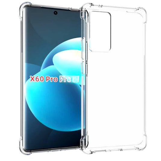 Vivo X60 Pro - AirPillow Cushion Transparent Soft Clear TPU Four Corners Protective Case - Polar Tech Australia