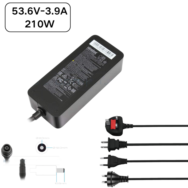 Cargue la imagen en el visor de la galería, [210W/53.6V-3.9A] Segway Ninebot Segway MAX G3 / F3 F3 Pro / GT3 / ZT3 Pro Series - Electric Motorcycle Replacement Charger - Polar Tech Australia
