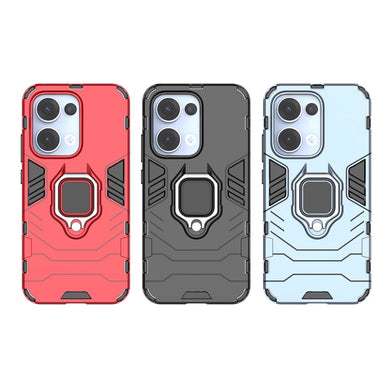 OPPO Reno13 Pro 5G (CPH2697) - Heavy Duty Armor Case With Ring Holder Stand - Polar Tech Australia