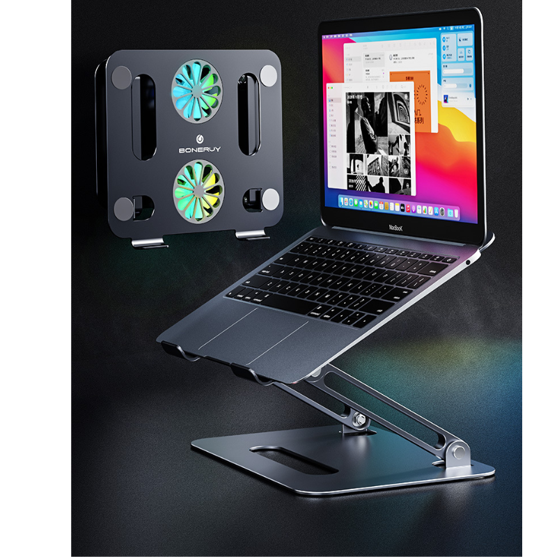 Load image into Gallery viewer, Height-Adjustable Laptop Cooling Pad with Quiet Fan - Perfect for Home or Office - Polar Tech Australia
