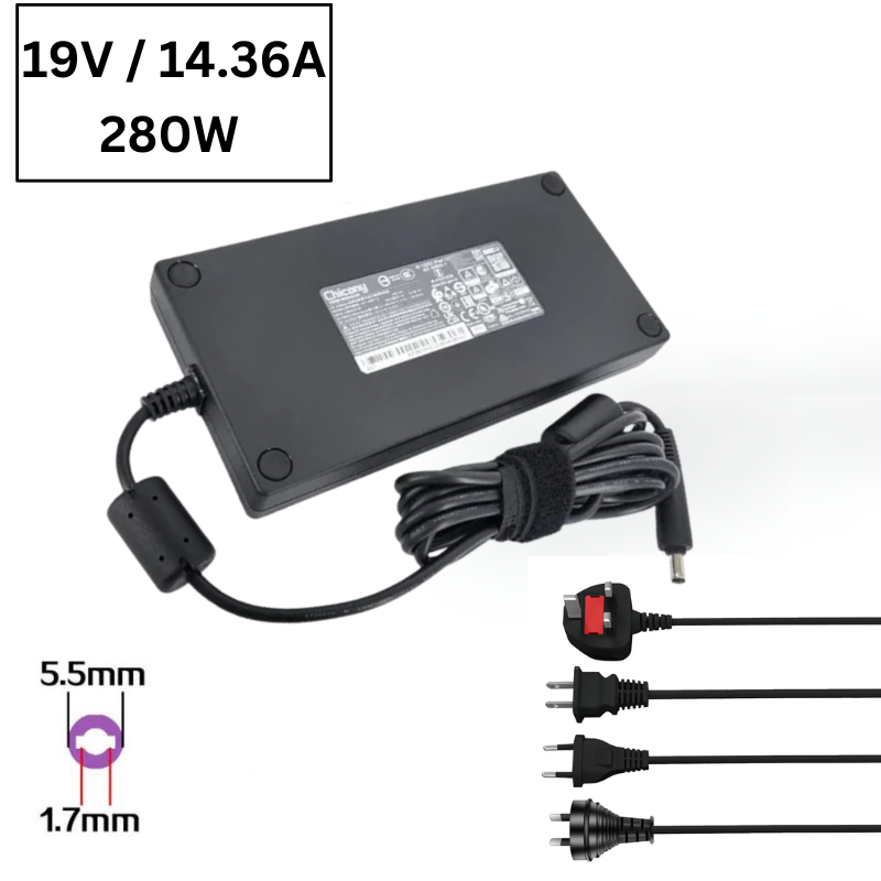 Load image into Gallery viewer, [19.5V-14.36A/280W][5.5x1.7] Acer Nitro 5 N22C1 A21-280P1A AC Power Supply Adapter Charger - Polar Tech Australia
